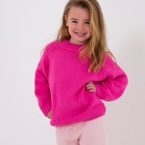 Ansel Cotton Knit Jumper - Bubblegum