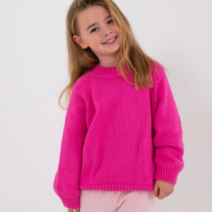 Ansel Cotton Knit Jumper - Bubblegum