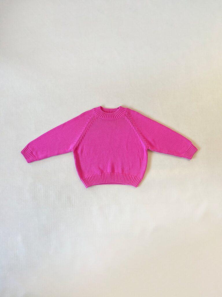 Ansel Cotton Knit Jumper - Bubblegum