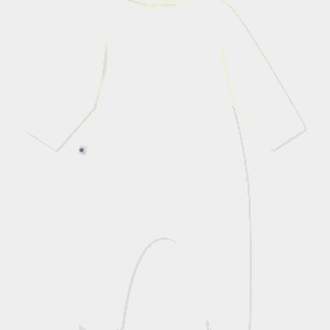 Petit Bateau - Babies' plain velour pyjama suit with a collar