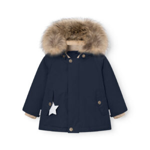 Mini A Ture - 2-piece Winter Coat Wally Fur + Walentex Dungarees