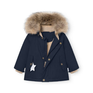 Mini A Ture - 2-piece Winter Coat Wally Fur + Walentex Dungarees