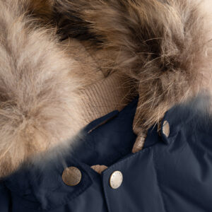 Mini A Ture - 2-piece Winter Coat Wally Fur + Walentex Dungarees