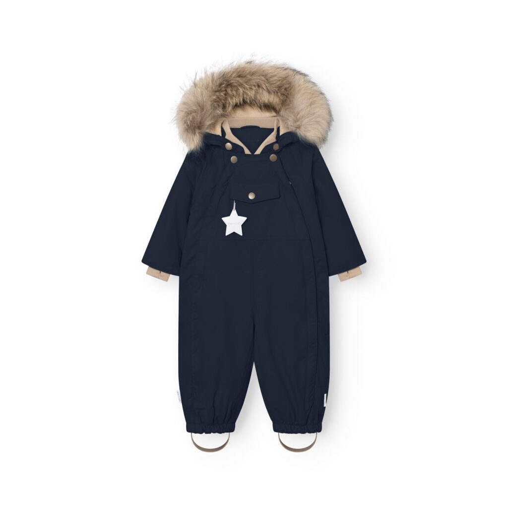 Wisti Fur Snowsuit — Navy
