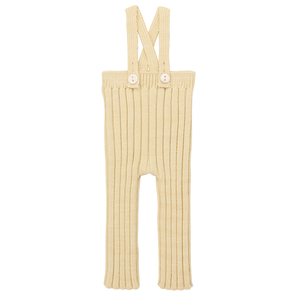 Baby Rib Overall Leggings Shortbread Yellow