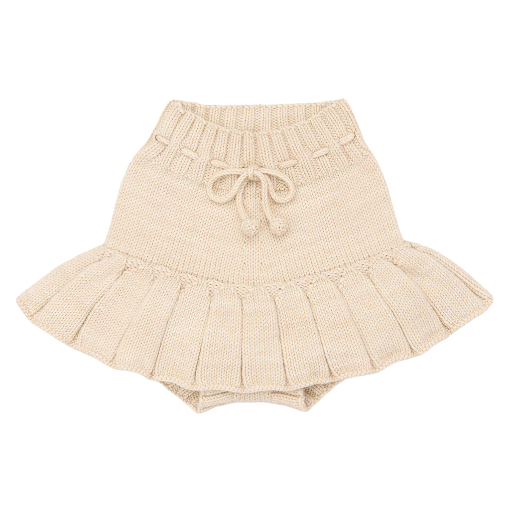 Child Skating Pond Skirt String Cream