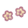 Misha & Puff Child Set Of Two Medium Flower Clips Shortbread Yellow