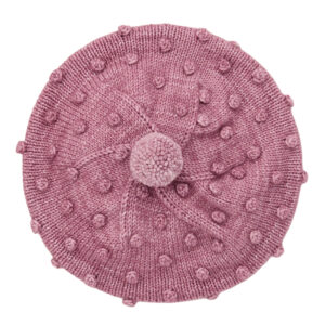 Misha & Puff Child Popcorn Beret Hat Antique Rose Pink