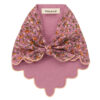Misha & Puff Child Embroidered Scallop Scarf Antique Rose Pink