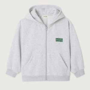 American Vintage - Baptown Long-sleeved hooded zip-up sweatshirt