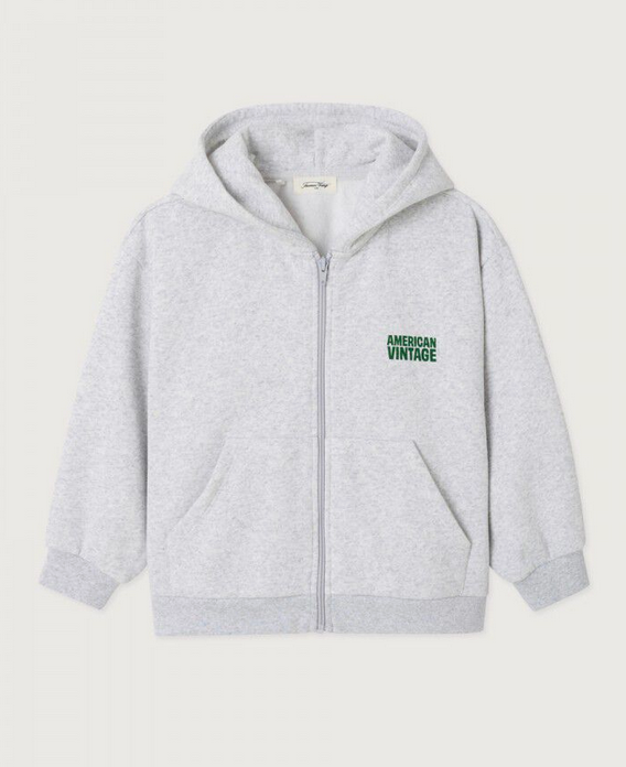Baptown Long-sleeved hooded zip-up sweatshirt
