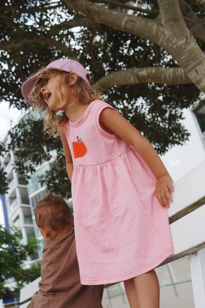Apple Dress - Bubblegum