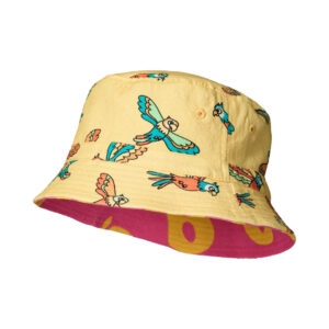 Apples Bucket Hat in Pink Fandango