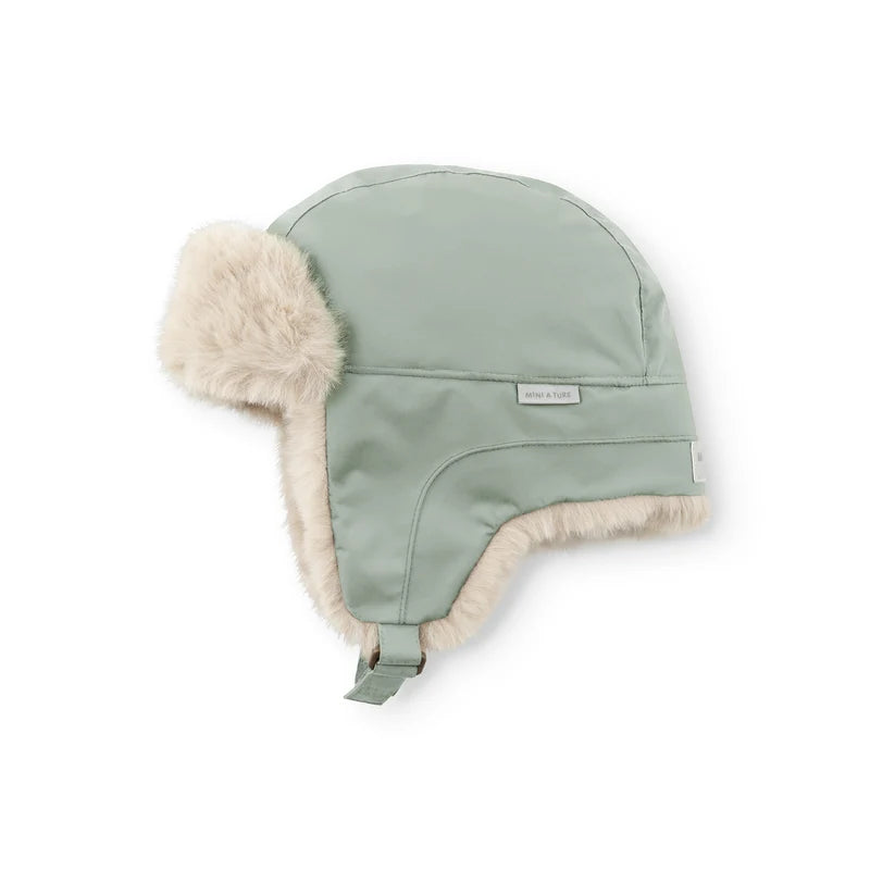 Crister Teddy Lined Winter Hat — Green