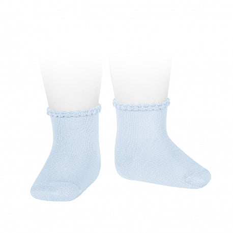 Patterned Edge Short Socks