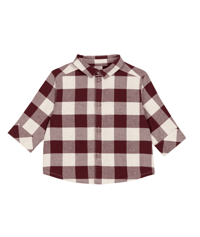 Baby's checked flannel shirt