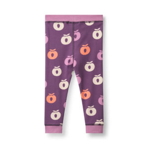 Elstar Baby Leggings with Apples - Aubergine
