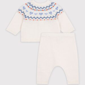 Petit Bateau - Baby's jacquard knit set