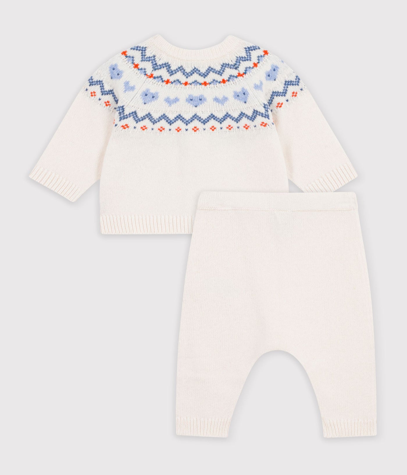 Petit Bateau - Baby's jacquard knit set