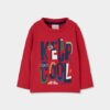 Garnet printed "Keep Cool" knitted T-shirt for boys
