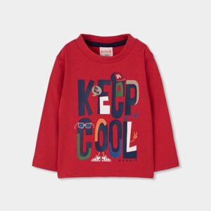 Garnet printed "Keep Cool" knitted T-shirt for boys