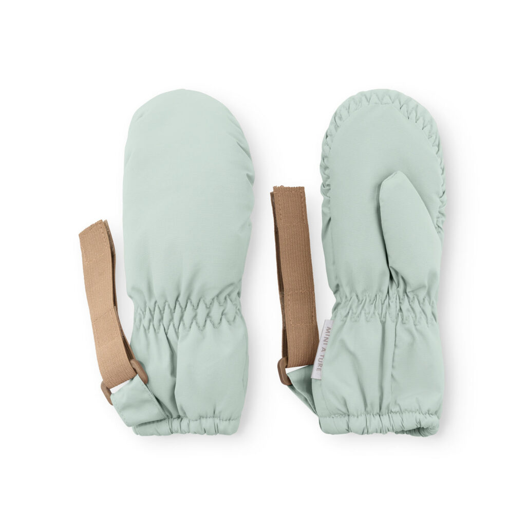 Fleece Lined Mittens Cordt — Green