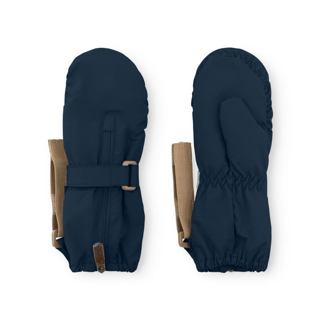 Cesar Fleece Lined Mittens — Navy
