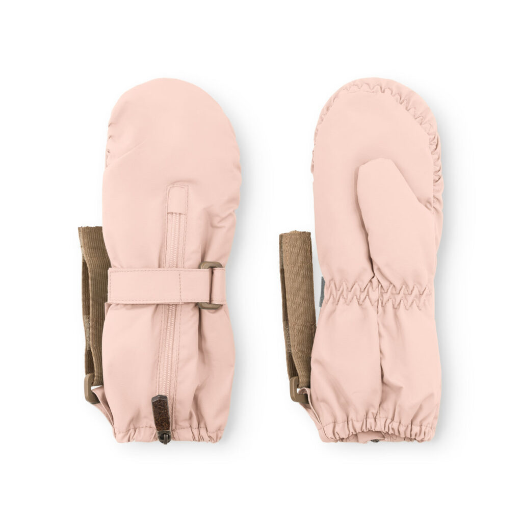 Cesar Fleece Lined Mittens — Pale Pink
