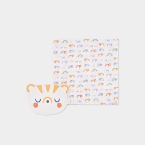 Baby cotton printed animals gift set