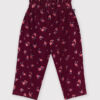 Petit Bateau - Baby floral print velvet trousers