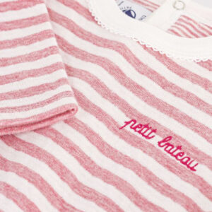 Petit Bateau - Baby long-sleeved striped cotton T-shirt