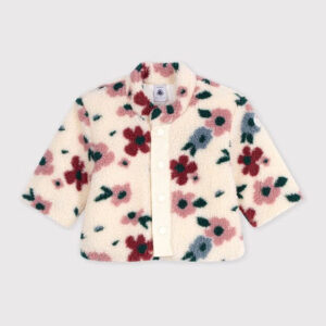 Petit Bateau - Baby's padded sherpa floral print coat