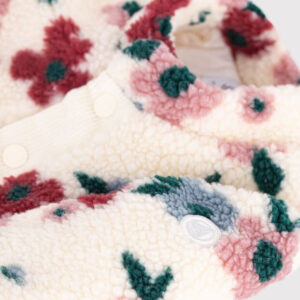 Petit Bateau - Baby's padded sherpa floral print coat