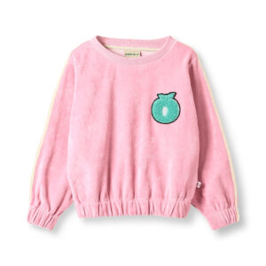 Velour Sweatshirt in Candy Floss